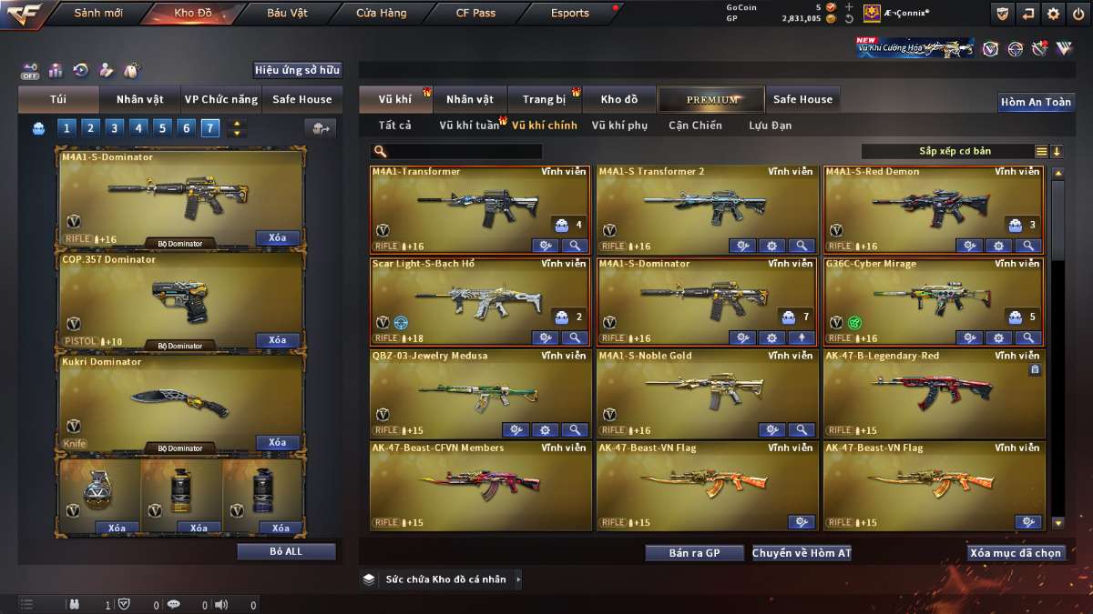 shop acc cf uy tin gia re